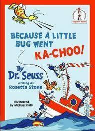 Because a Little Bug Went Ka-choo!