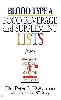 Blood Type A: Food, Beverage and Supplement Lists from Eat Right for Your Type