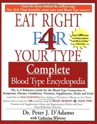 The Eat Right 4 Your Type the complete Blood Type Encyclopedia